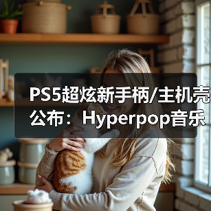 PS5超炫新手柄/主机壳公布：Hyperpop音乐主题渐变配色（图2）