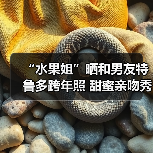 “水果姐”晒和男友特鲁多跨年照 甜蜜亲吻秀恩爱（图1）