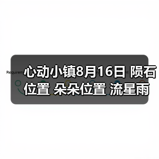 心动小镇8月16日 陨石位置 朵朵位置 流星雨全攻略（图1）
