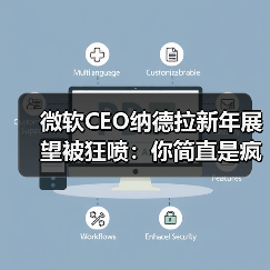 微软CEO纳德拉新年展望被狂喷：你简直是疯了 快去看病吧！
