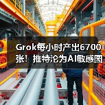Grok每小时产出6700张！推特沦为AI敏感图基地
