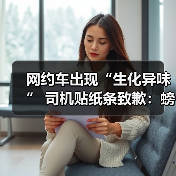 网约车出现“生化异味” 司机贴纸条致歉:螃蟹出逃下落不明(图4) 网约车出现“生化异味” 司机贴纸条致歉:螃蟹出逃下落不明(图4)