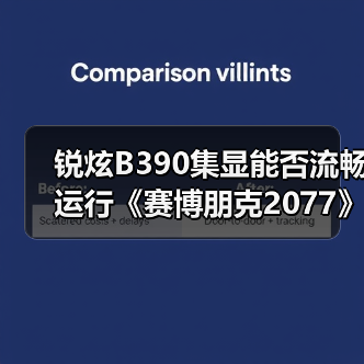 锐炫B390集显能否流畅运行《赛博朋克2077》？（图1）