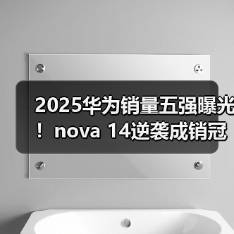 2025华为销量五强曝光!nova 14逆袭成销冠(图2) 2025华为销量五强曝光!nova 14逆袭成销冠(图2)