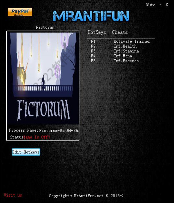 Fictorum四项修改器